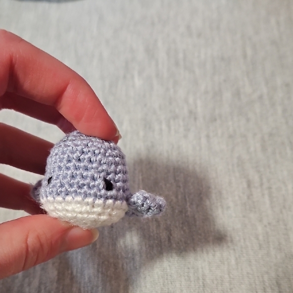 Tiny Crochet Whale Plush - Picture 6 of 6